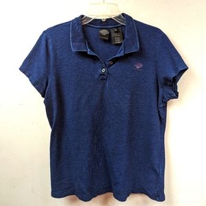 Harley Davidson Motorcycles Womens Size XL 3 Button Polo Shirt Logo
